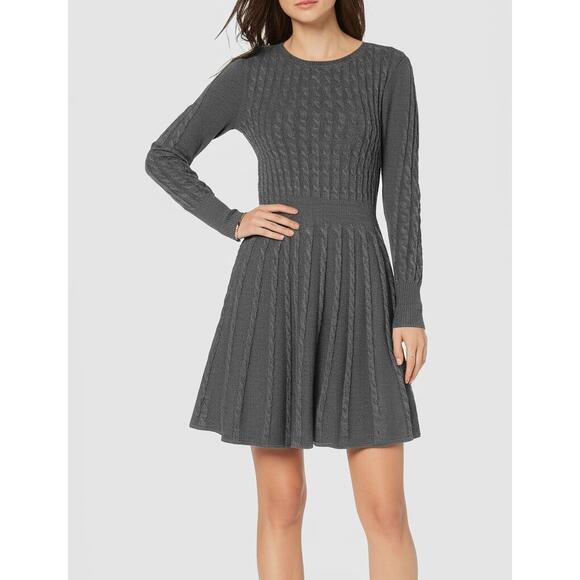slim fit dress slacks Fit and Flare Sweater Dress main image 0